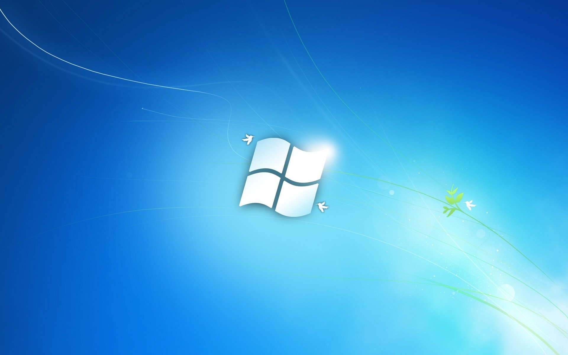 Логотип Windows Vista в голубом