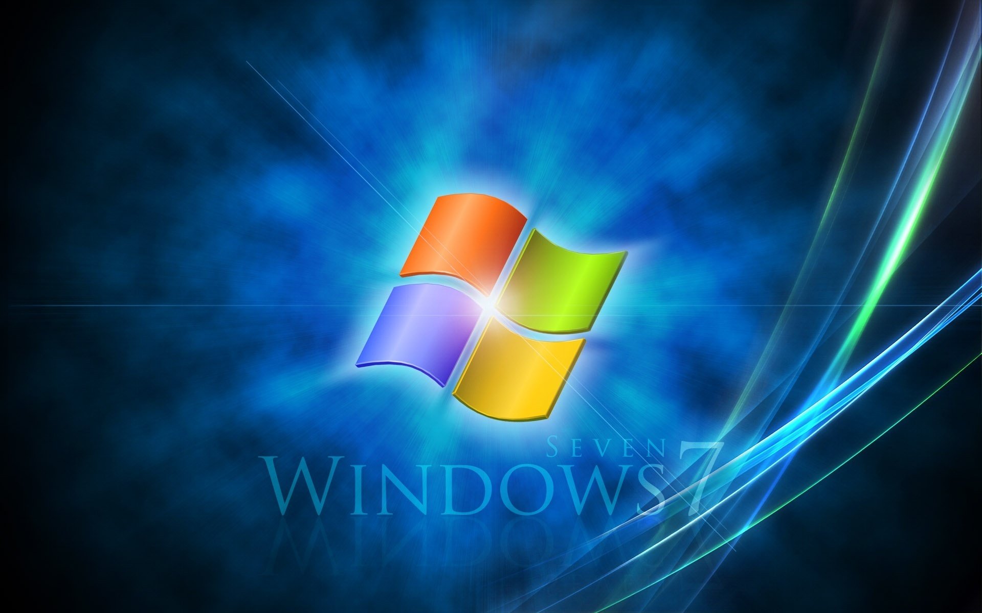 Логотип Windows 7 в сине-голубом