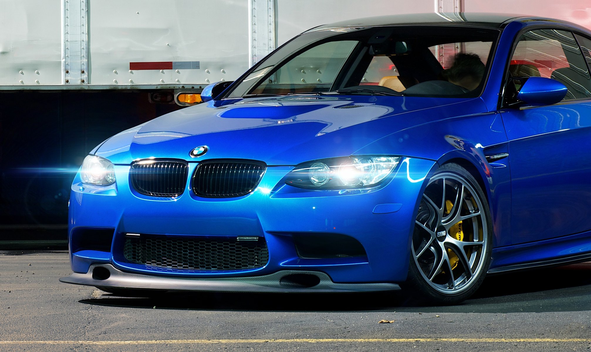 BMW e90 синий матовый