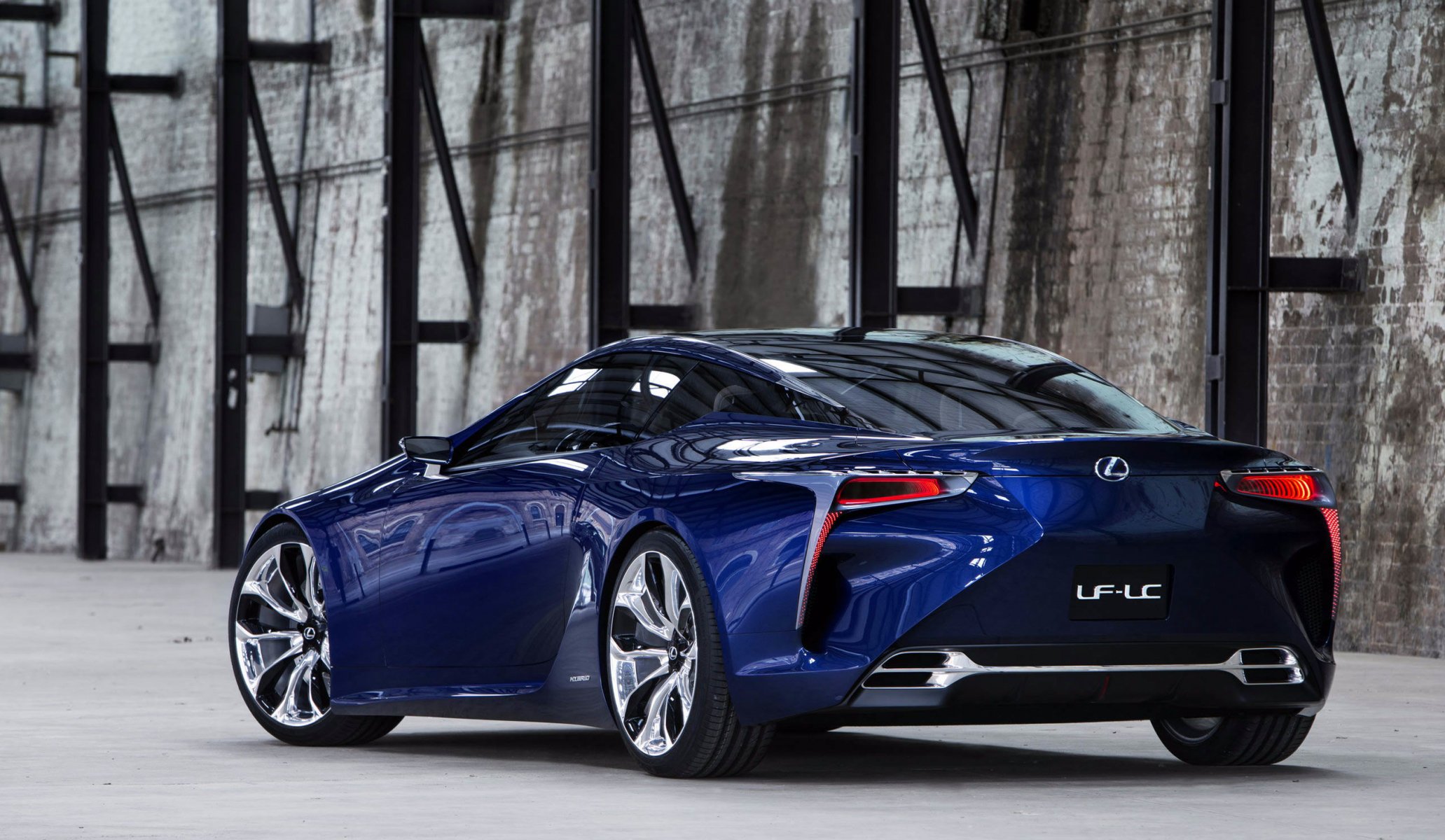 lexus lf -lc синий концепция концепт лексус вид сзади лф-лц