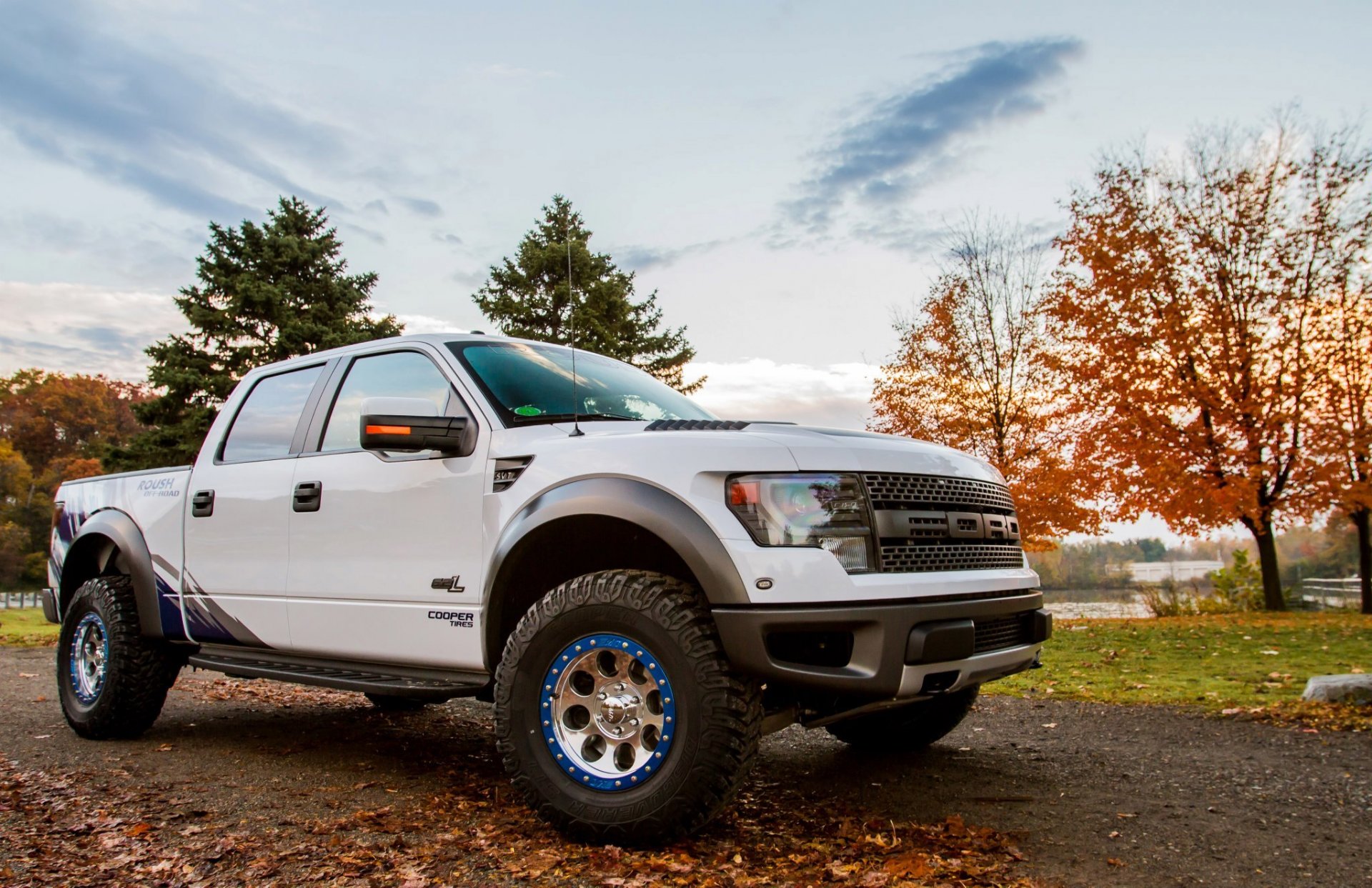 рауш форд f -150 svt raptor машина деревья небо