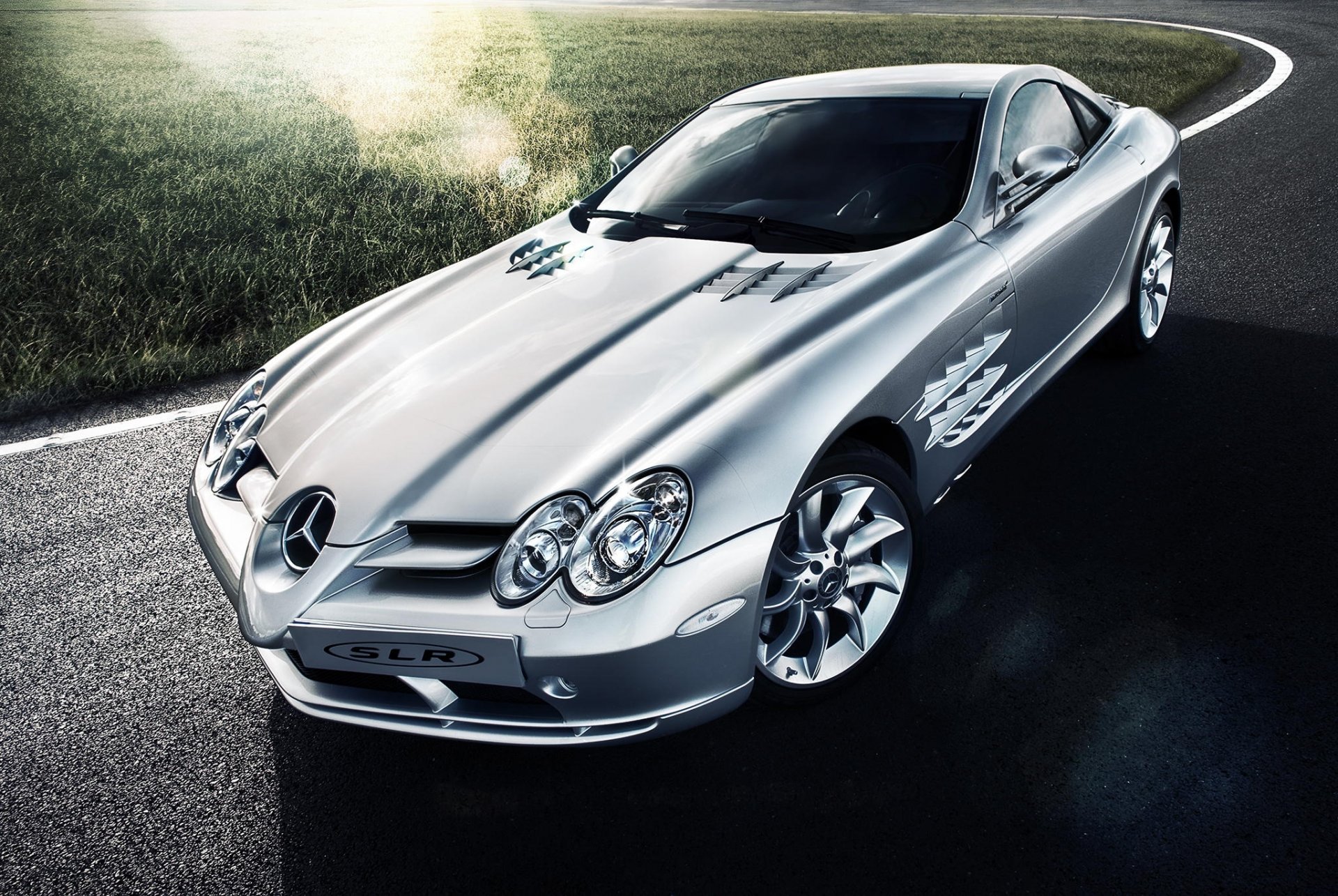 mercedes-benz slr серебристо tomirri фотография мерседес бенц серебристый блик