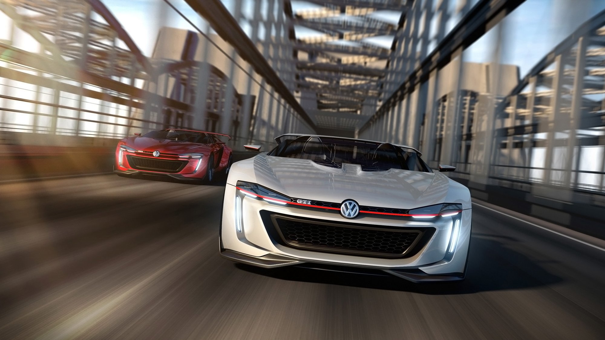 volkswagen gti родстер концепция оказывают автомобиль в движении