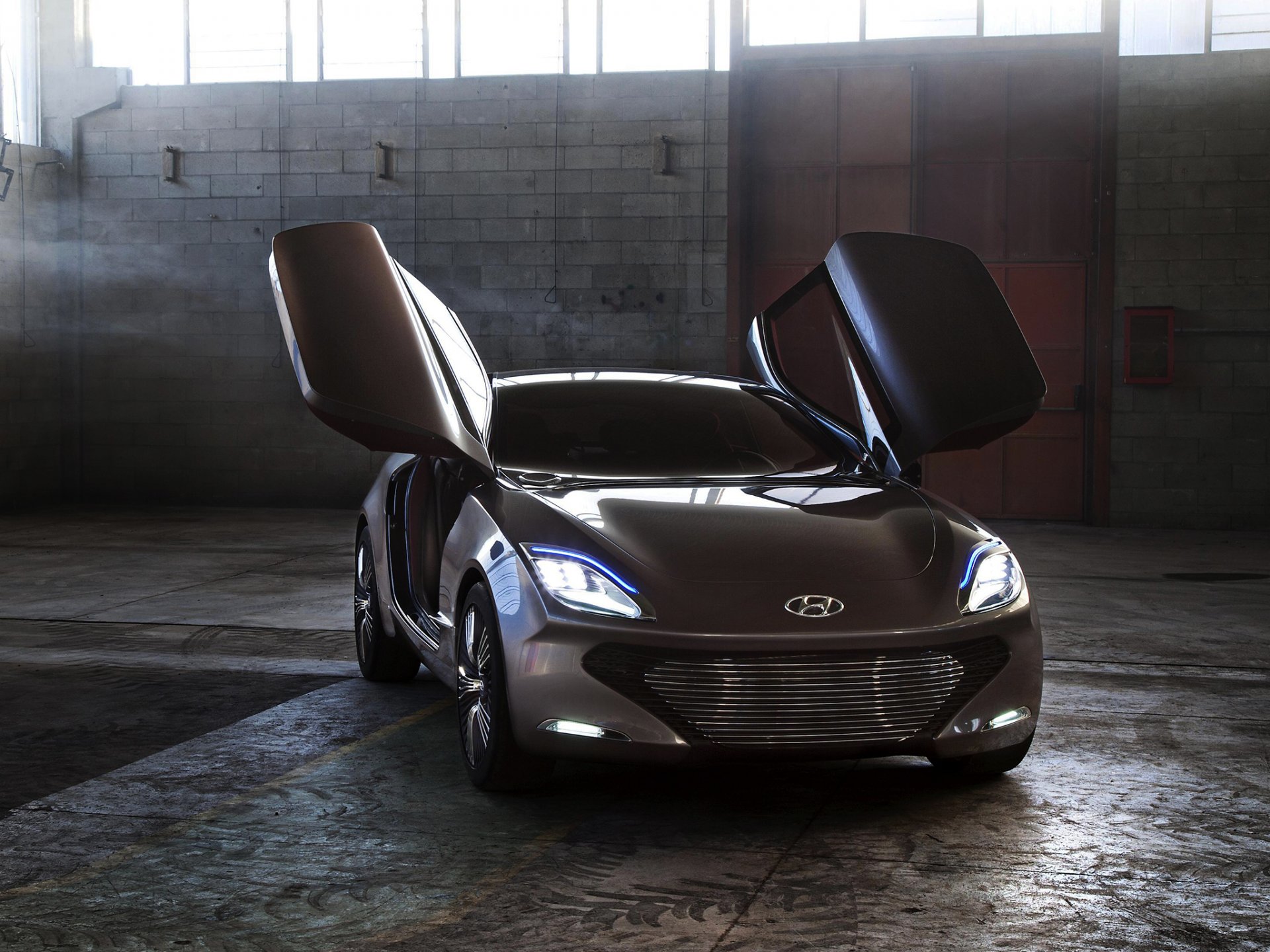 hyundai я - oniq концепция передок фары авто свет