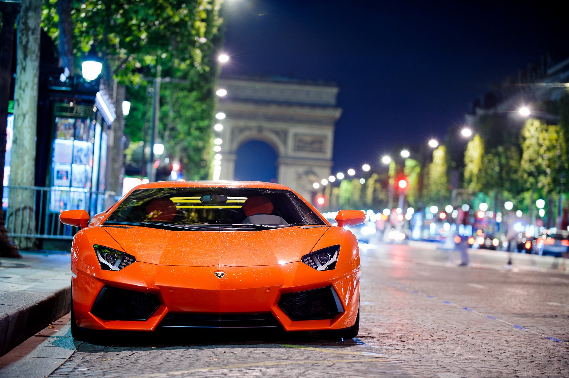 Lamborghini Aventador lp700 4 оранжевый