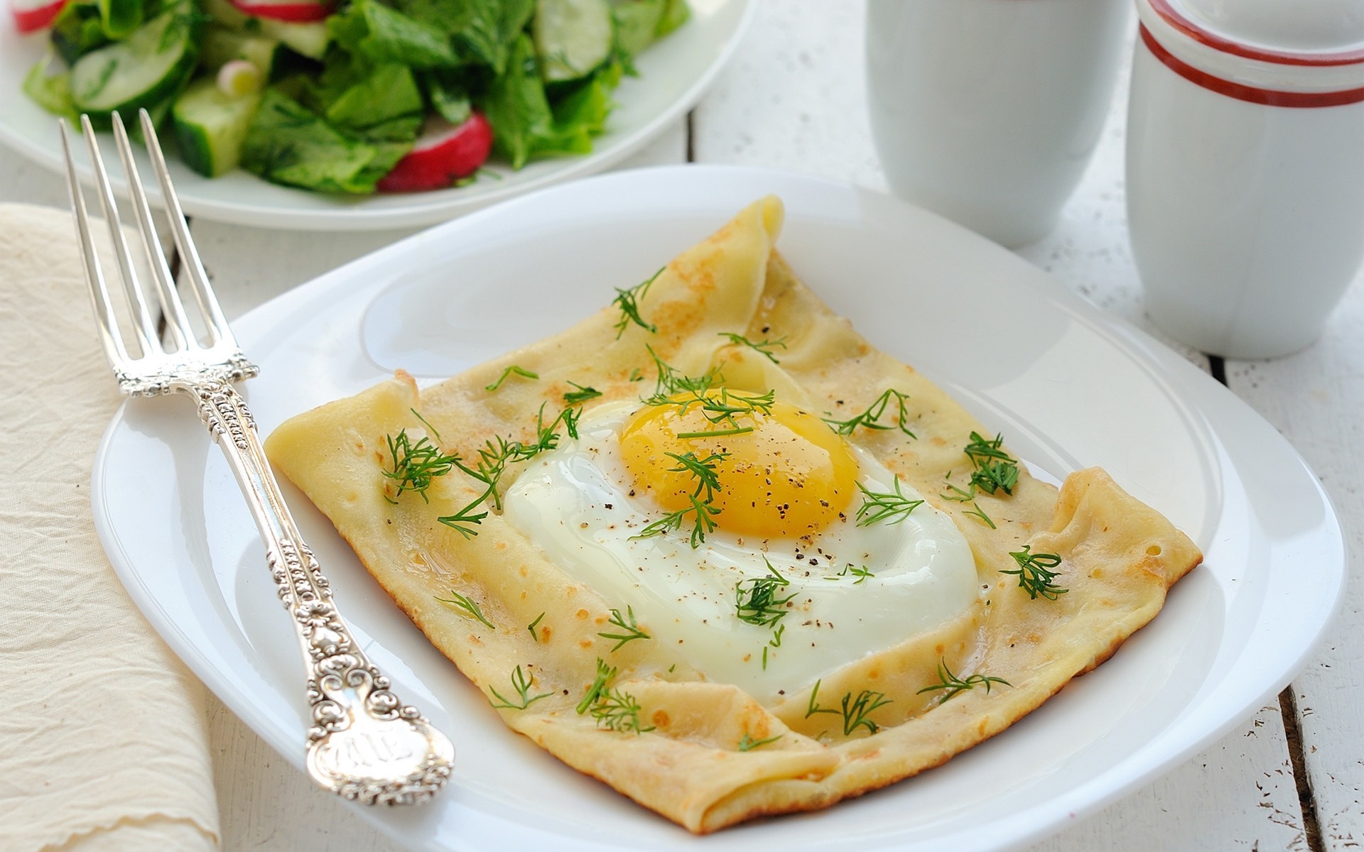 Блины с беконом