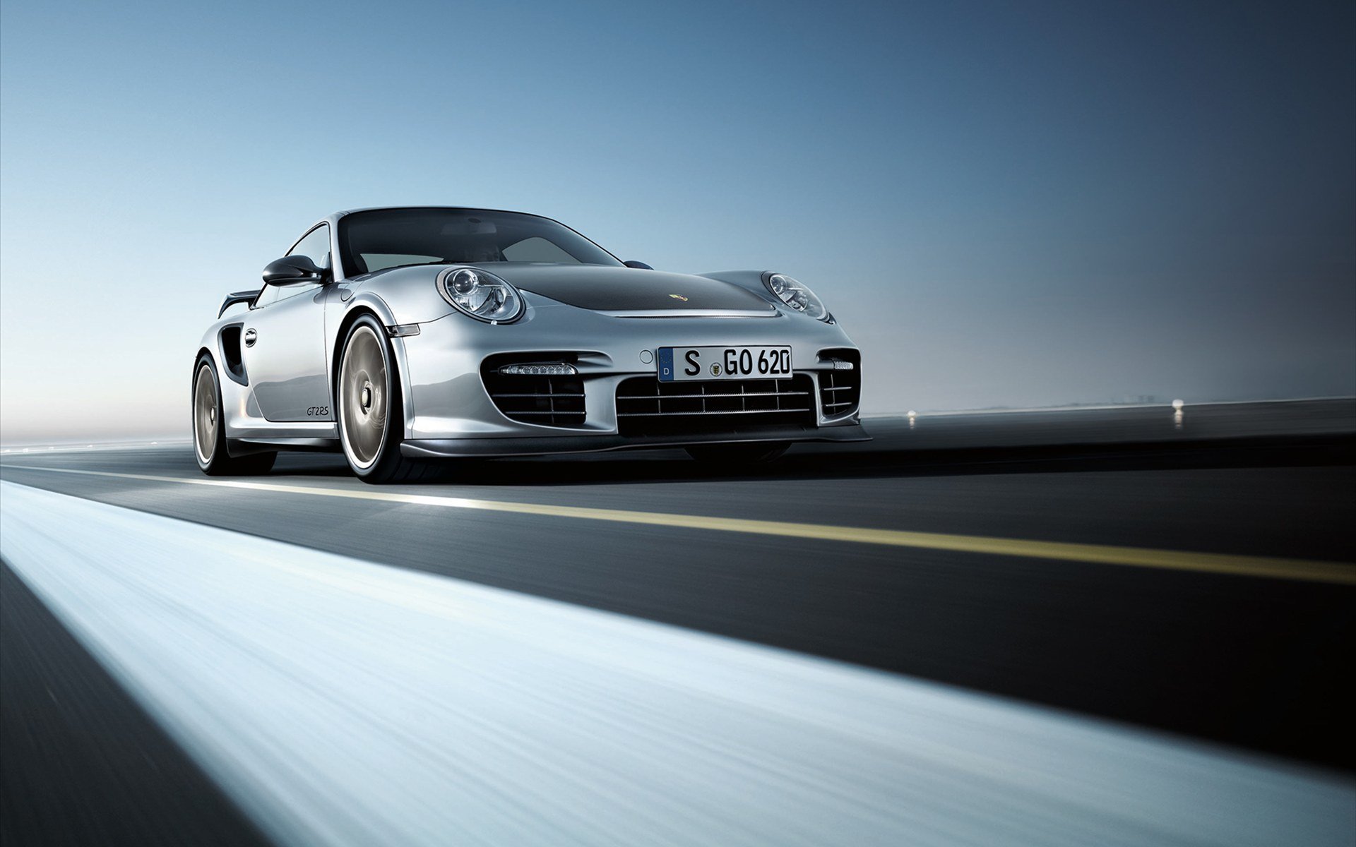 Porsche 911 черно белое