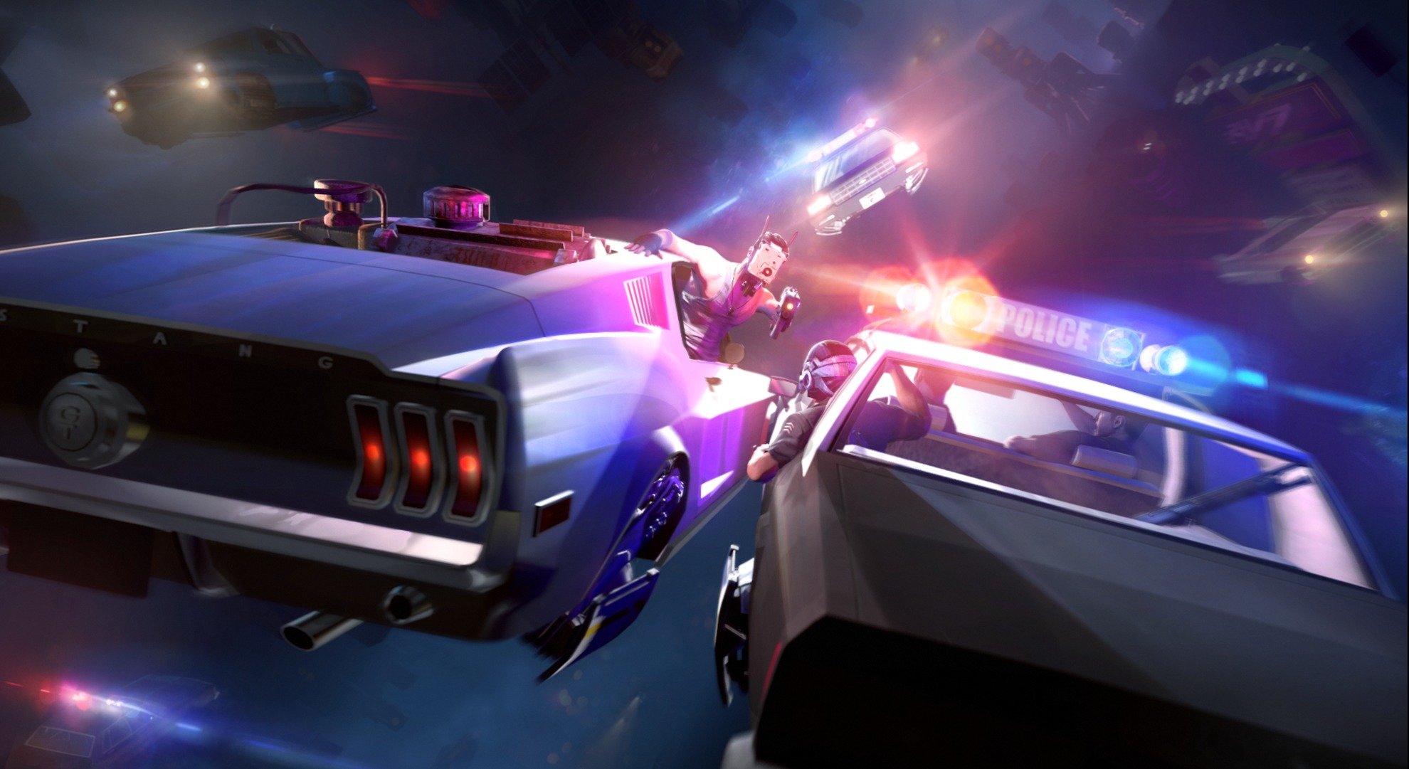 Cyberpunk 2077 полиция арт