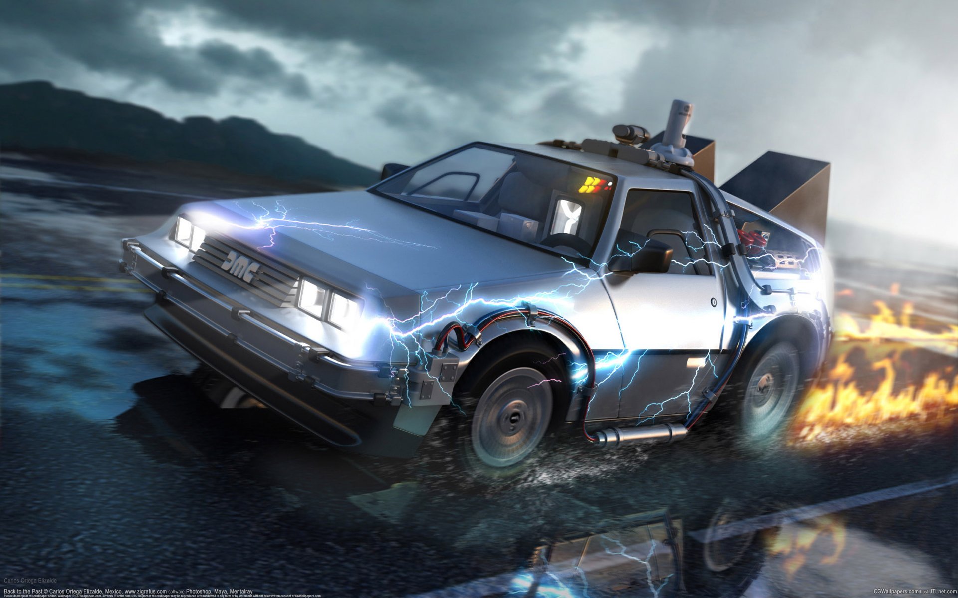 DELOREAN DMC 12 назад в будущее арт