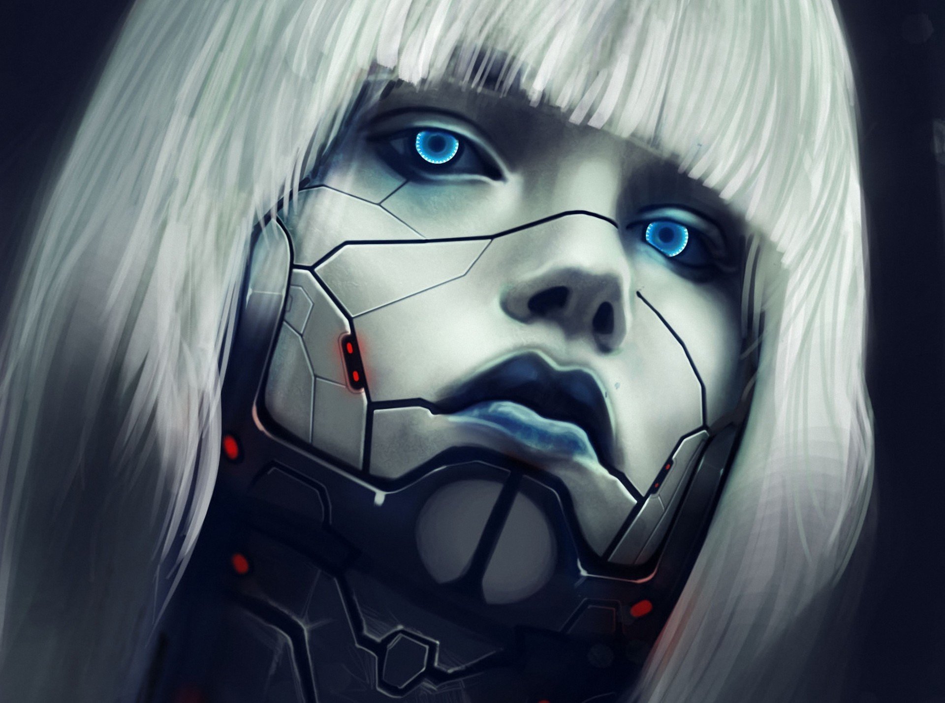 Киберпанк 2077 девушка робот