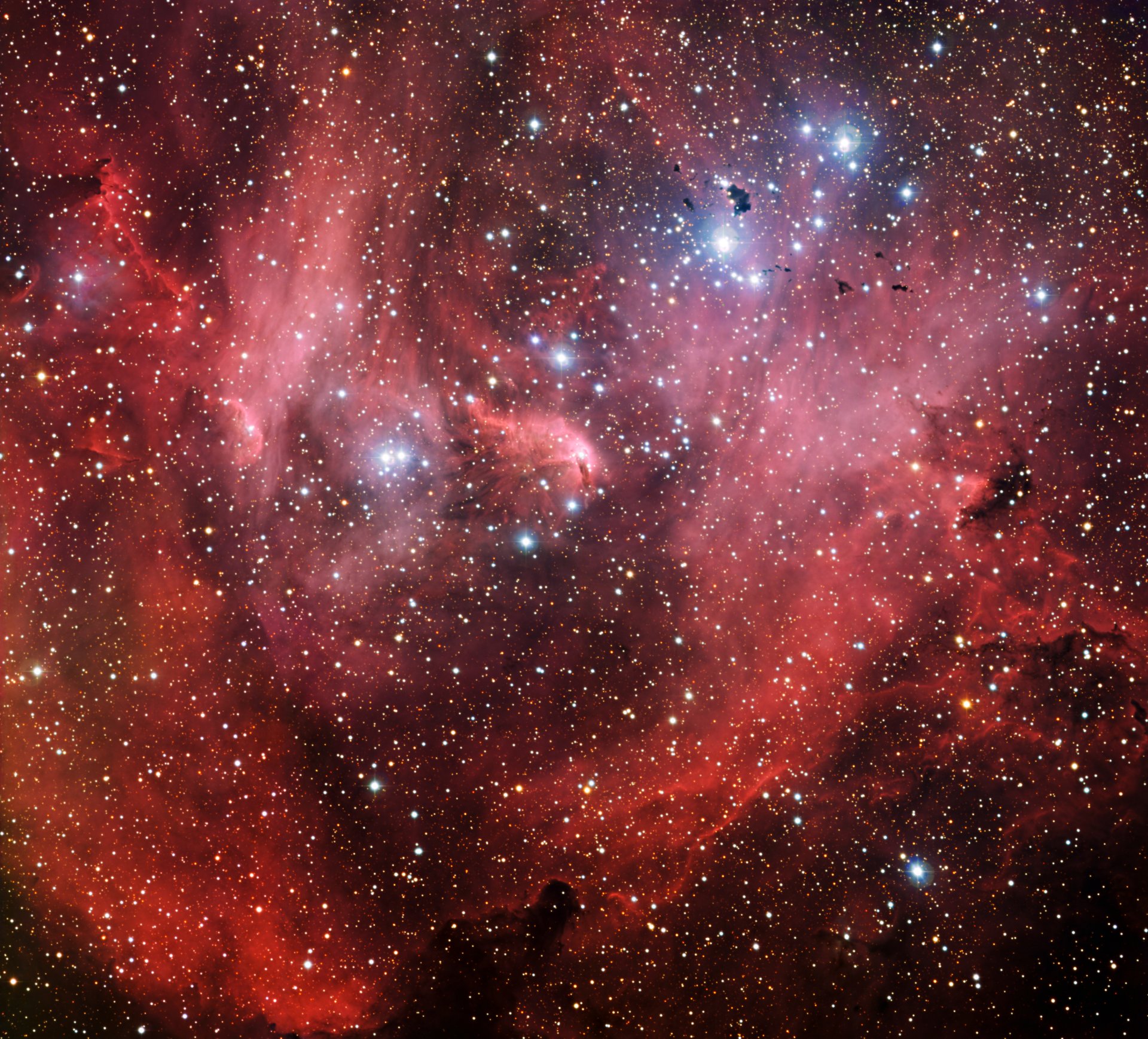 туманность лямбда центавра ic 2944