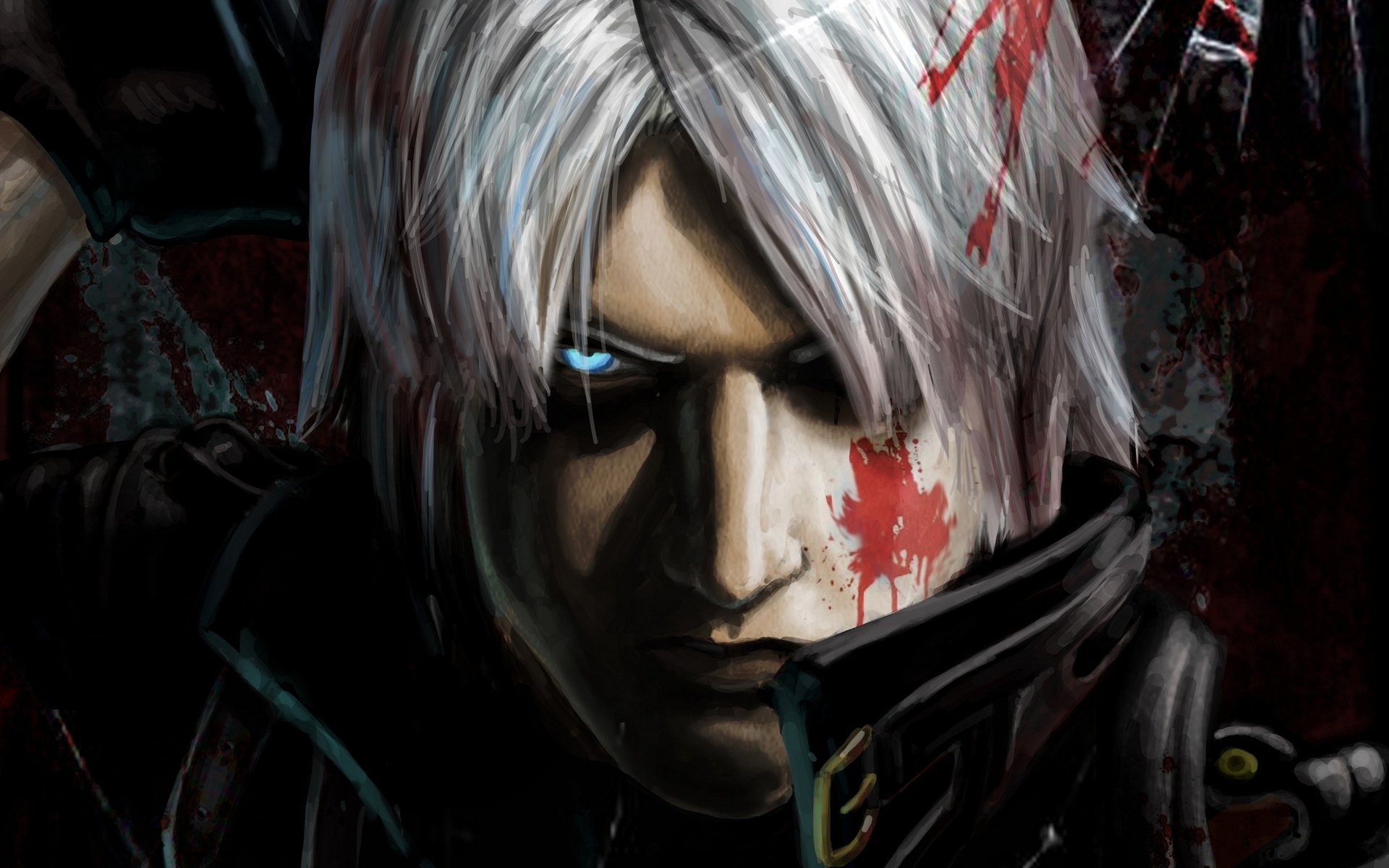 дьявол может плакать 2 dmc 2 обои игры дьяволы никогда не плачут txikimorin фанарт данте demon hunter полу-демон меч восстание кровь полудемон охотник ребеллион