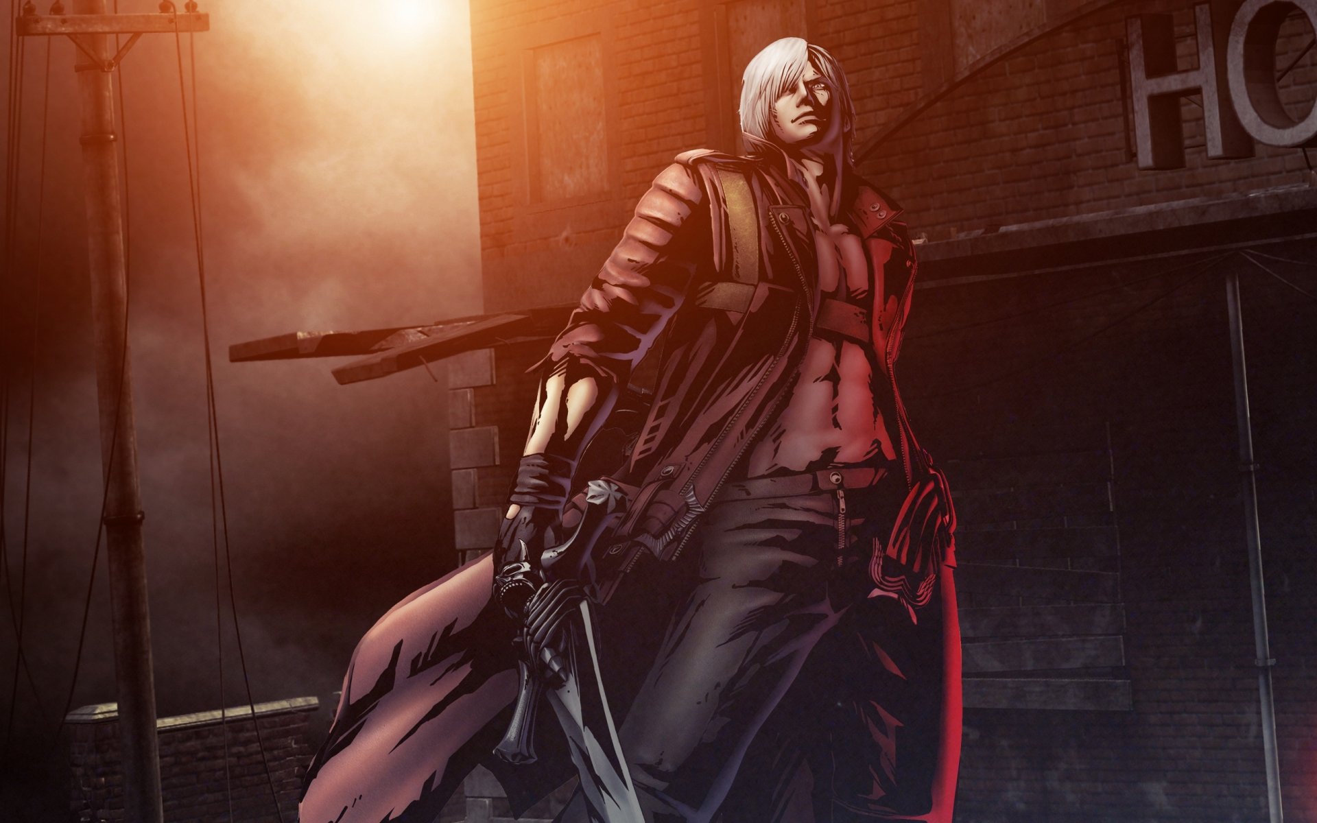 devil may cry dmc marvel против capcom 3 судьба двух миров обои игры данте меч оружие полудемон пистолеты ребеллион