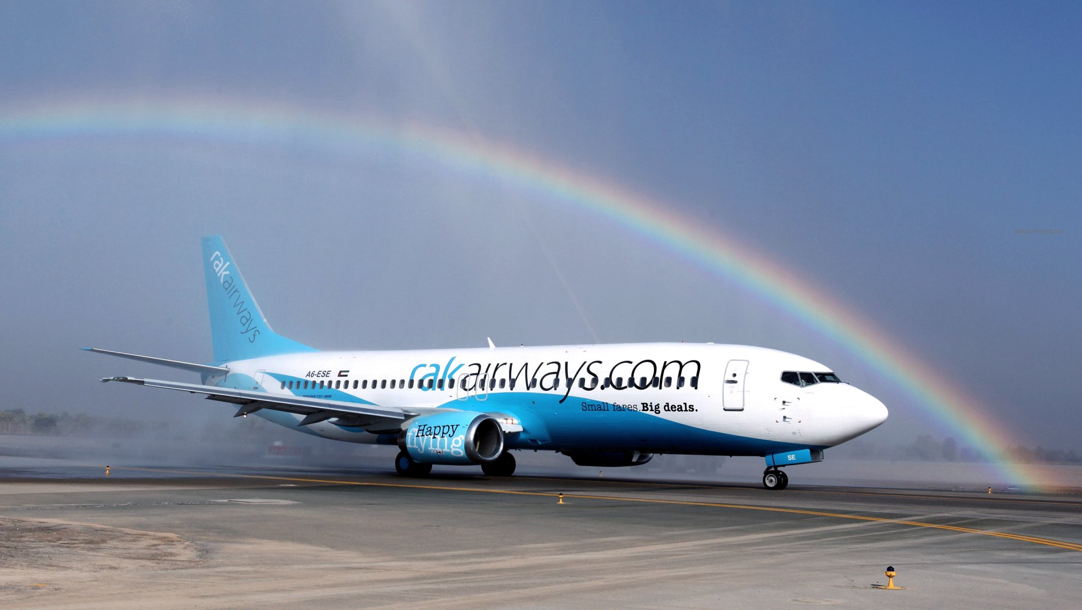Самолёт Боинг 737 взлёт