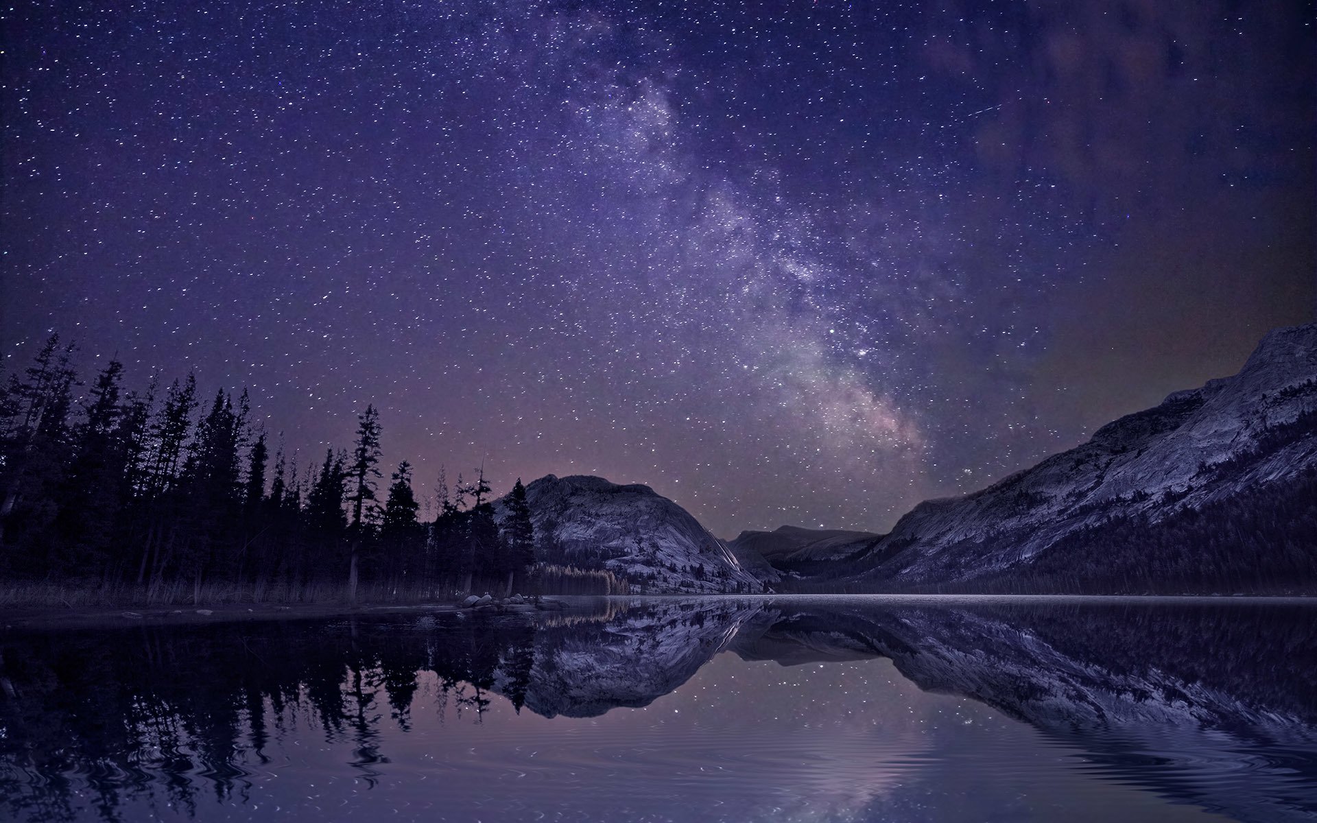 Ночь озеро звезды